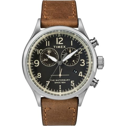 TIMEX 天美時 刻劃時代計時皮帶腕錶-TW2R70900