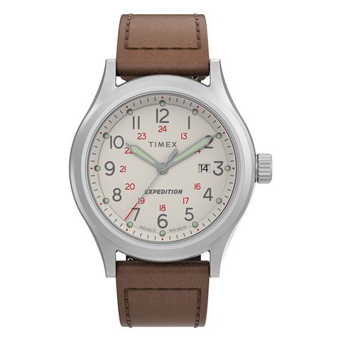 【TIMEX】天美時 遠征系列 經典手錶 (米x棕色 TXTW2V07300)