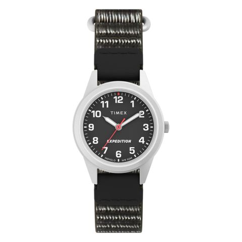 【TIMEX】天美時 遠征系列 26毫米快速纏繞帶手錶 (軍綠x 灰TXTW4B25800)