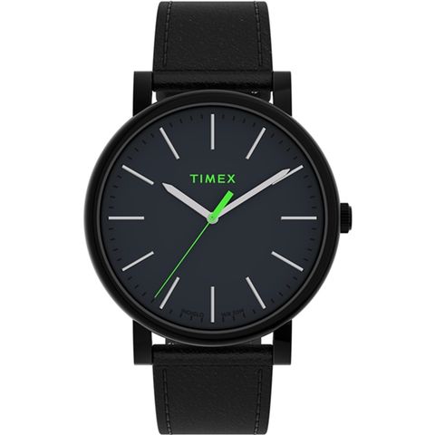 【TIMEX】天美時 復刻系列  42毫米簡約手錶 ( 黑 TXTW2U05700-1)