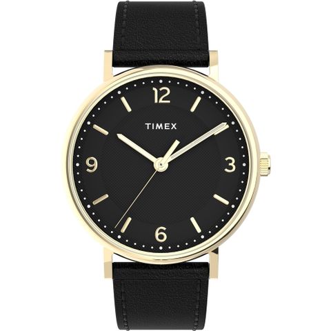 TIMEX 天美時 風格系列 風格系列 41毫米極簡手錶 ( 黑 TXTW2U67600-1)