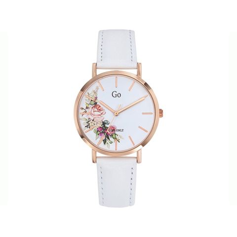 【Go Girl Only】BLOSSOM玫瑰花草系列浪漫時尚腕錶-純淨白/699257