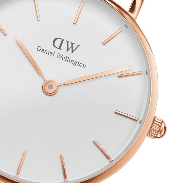 Daniel Wellington  Classic Petite Melrose 瑞典極簡風 DW00100305 米蘭錶帶女錶 36mm 白/玫瑰金