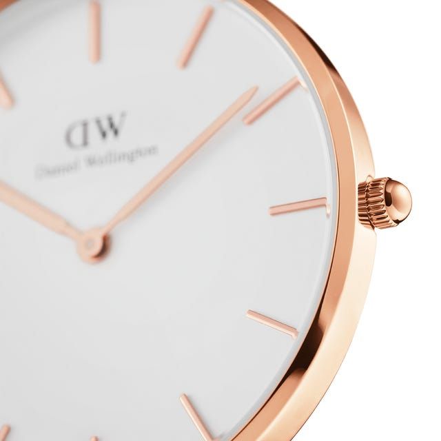 Daniel Wellington  Classic Petite Melrose 瑞典極簡風 DW00100305 米蘭錶帶女錶 36mm 白/玫瑰金