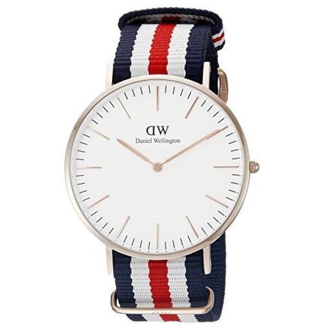 Daniel Wellington Classic Canterbury 36mm細紋藍白紅織紋錶DW00100051