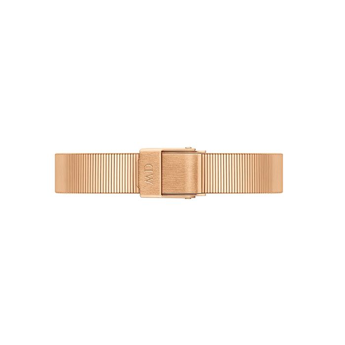 Daniel Wellington DW00100518 方形女錶 Quadro Studio 鋼錶帶女錶 黑/玫瑰金 22mm