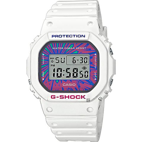 CASIO 卡西歐 G-SHOCK 繽紛撞色計時手錶 DW-5600DN-7