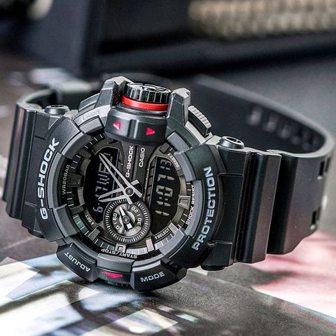 快速到貨【CASIO 卡西歐】G-SHOCK 街頭時尚新潮流設計錶-GA-400-1BDR