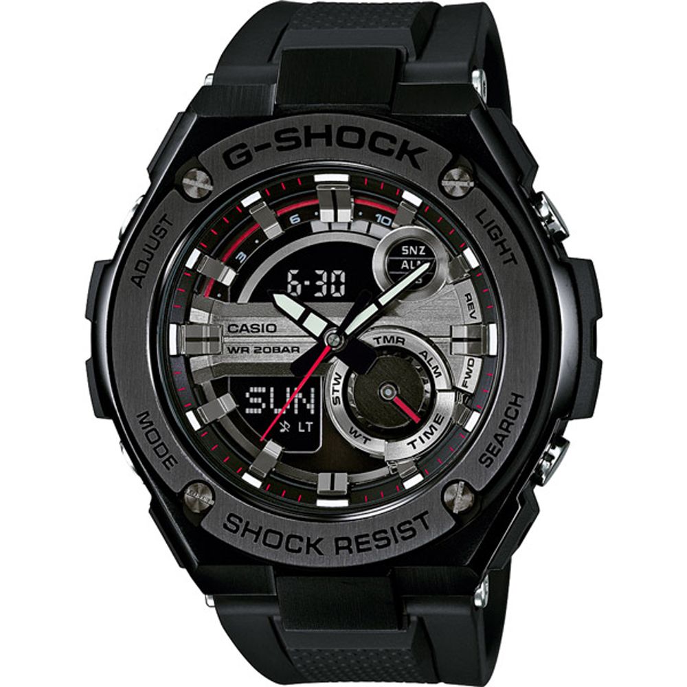 CASIO 卡西歐  G-SHOCK系列 破繭重生雙顯運動錶-GST-210B-1ADR