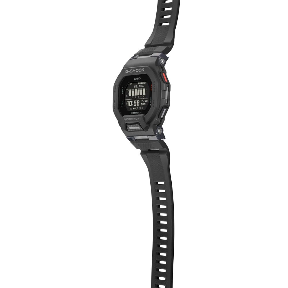 CASIO 卡西歐G-SHOCK G-SQUAD系列藍牙運動錶黑色GBD-200-1 - PChome