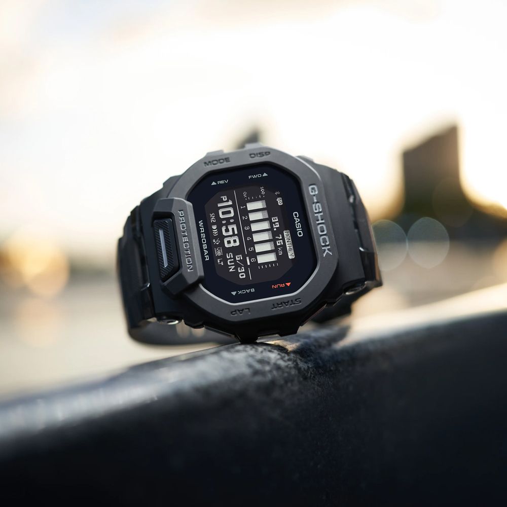 CASIO 卡西歐G-SHOCK G-SQUAD系列藍牙運動錶黑色GBD-200-1 - PChome