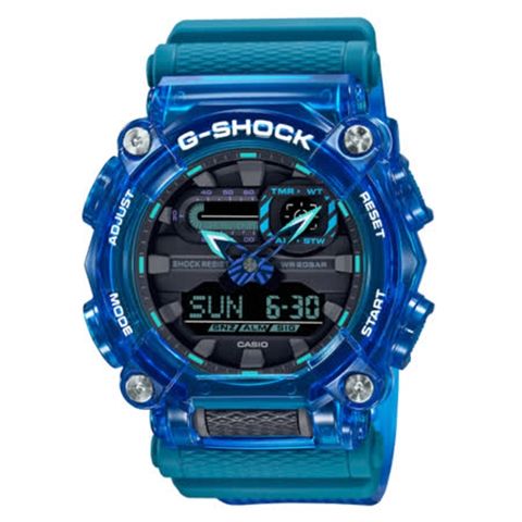 CASIO G-SHOCK 藍狂野衝力腕錶/GA-900SKL-2ADR