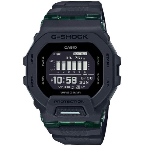 CASIO卡西歐 G-SHOCK 藍牙連線 街頭運動風電子腕錶 母親節 禮物 GBD-200UU-1