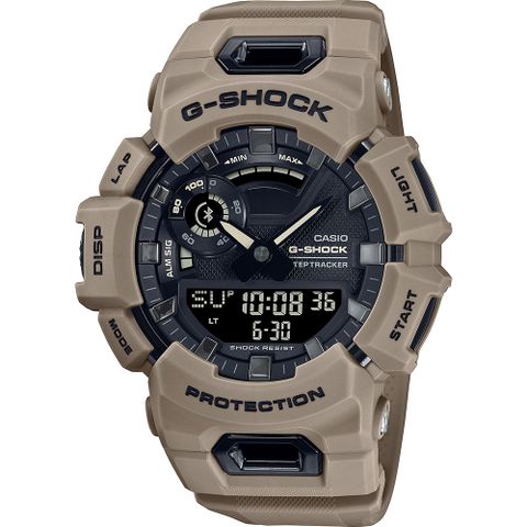 熱銷品牌▼日系手錶CASIO 卡西歐 G-SHOCK 運動生活藍芽多功能手錶-卡其 GBA-900UU-5A