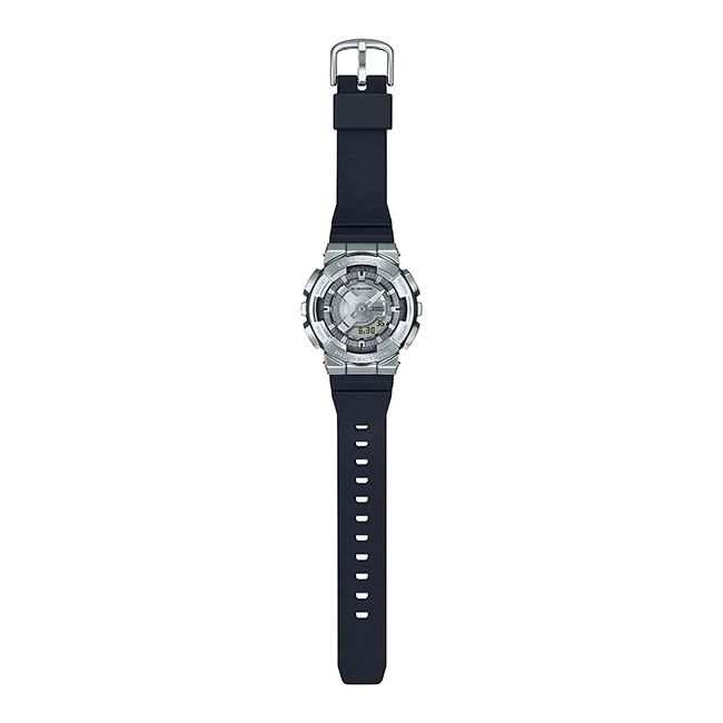 CASIO】卡西歐G-SHOCK 重金屬風小尺寸GM-S110-1A 兩百米防水運動錶雙顯