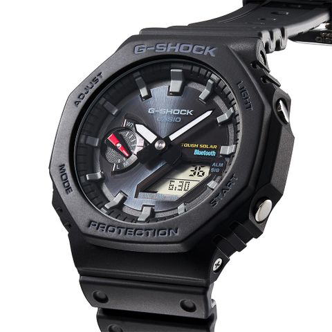 熱銷品牌▼日系手錶CASIO 卡西歐 G-SHOCK 極簡八角 太陽能電力智慧藍牙手錶 GA-B2100-1A