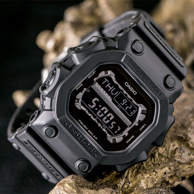 CASIO 卡西歐 G-SHOCK 太陽能潮流電子錶-消光黑(GX-56BB-1DR)