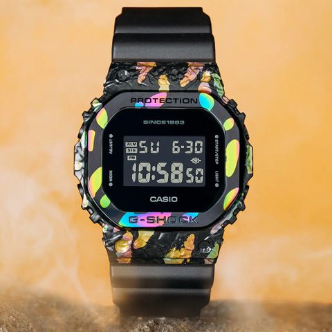 CASIO G-SHOCK 40周年冒險者寶石系列經典方形計時錶/GM-5640GEM-1