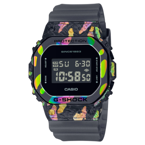 CASIO 卡西歐 【 G-SHOCK】40周年限定探險家礦石系列運動腕錶-太陽石黑/GM-5640GEM-1/台灣總代理公司貨享一年保固