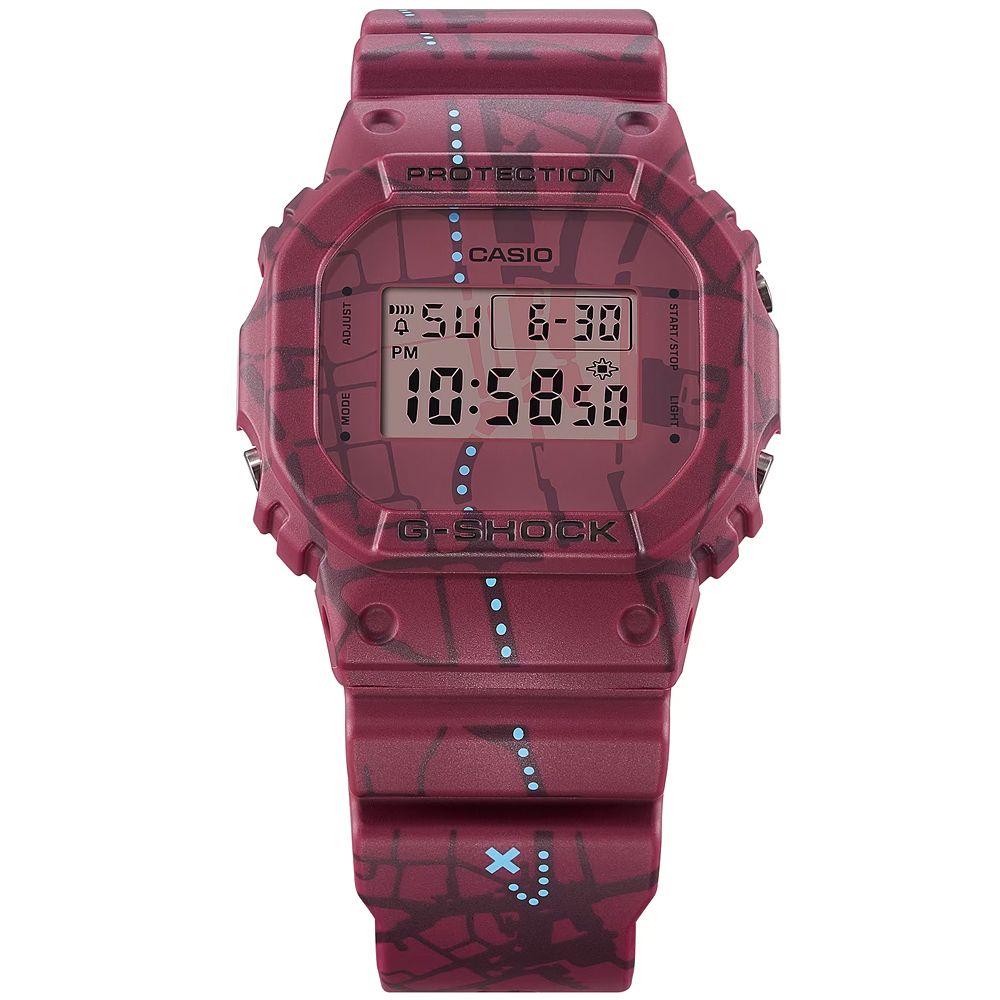 CASIO 卡西歐 G-SHOCK 澀谷尋寶 街頭復古風電子錶 DW-5600SBY-4
