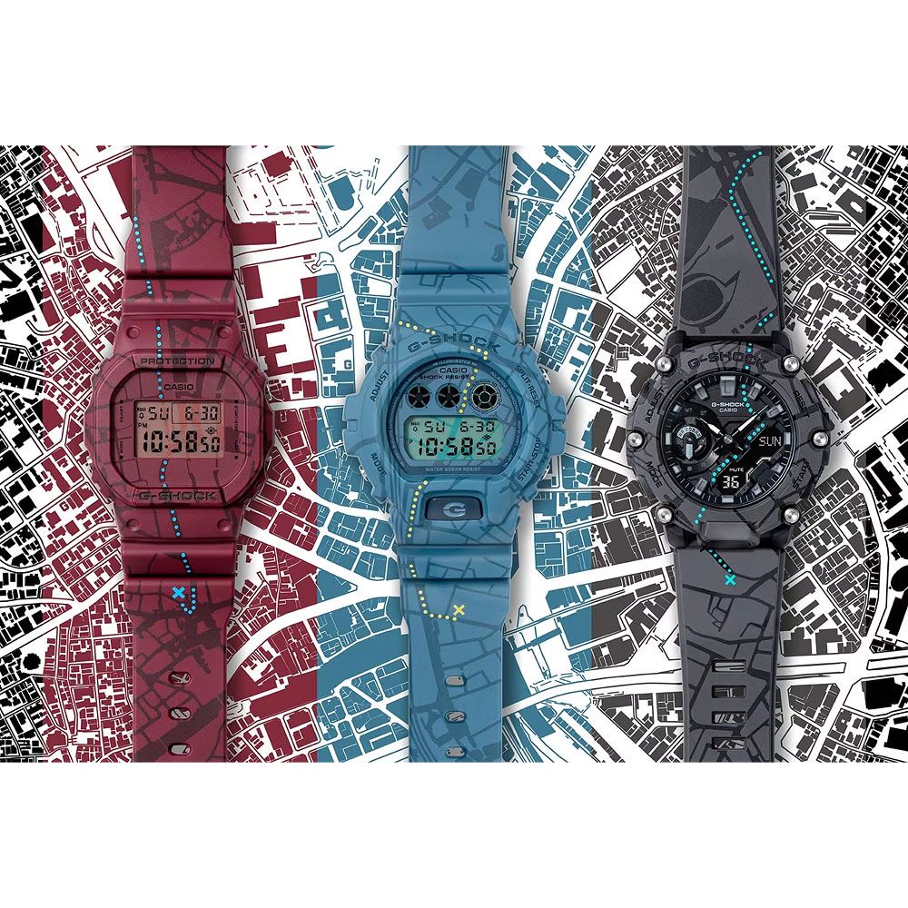 CASIO 卡西歐 G-SHOCK 澀谷尋寶 街頭復古風電子錶 DW-5600SBY-4