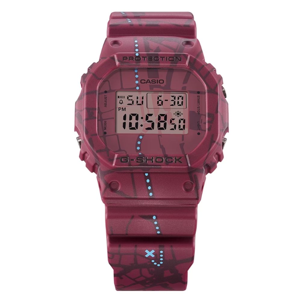 CASIO 卡西歐 G-SHOCK 澀谷尋寶 街頭復古風電子錶 DW-5600SBY-4_42.8mm