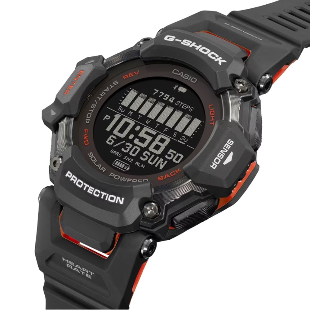 CASIO 卡西歐 G-SHOCK 心率偵測 太陽能電力 支援多種運動 運動系列 GBD-H2000-1A_52.6mm