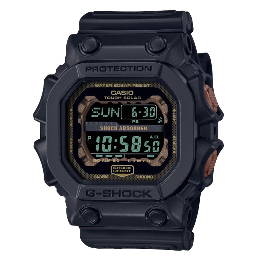 CASIO 卡西歐】G-SHOCK太陽能潮流電子錶-消光黑GX-56RC-1_53.6mm