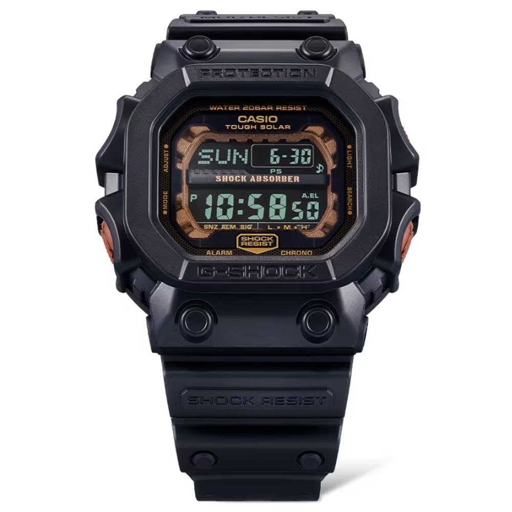 CASIO 卡西歐 G-SHOCK太陽能潮流電子錶-消光黑 GX-56RC-1_53.6mm