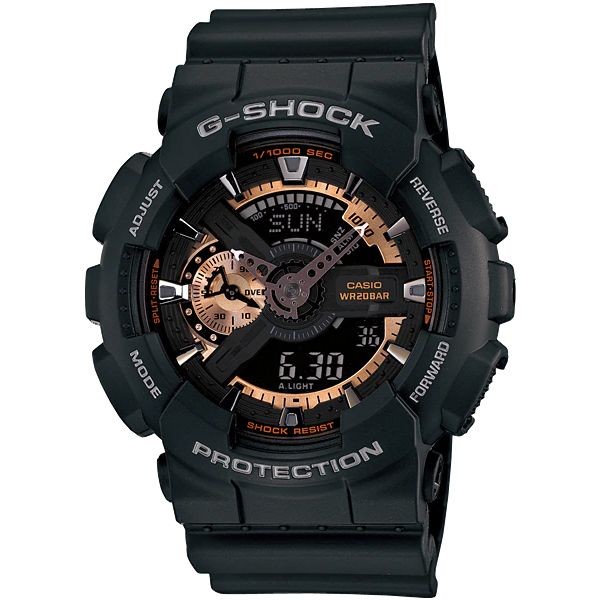 CASIO G-SHOCK 內斂雅致雙顯計時錶/GA-110RG-1A - PChome 24h購物