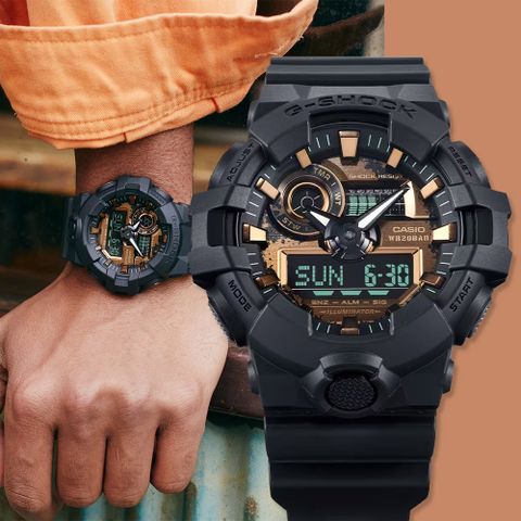 CASIO 卡西歐 G-SHOCK 鏽鐵意象手錶 GA-700RC-1A