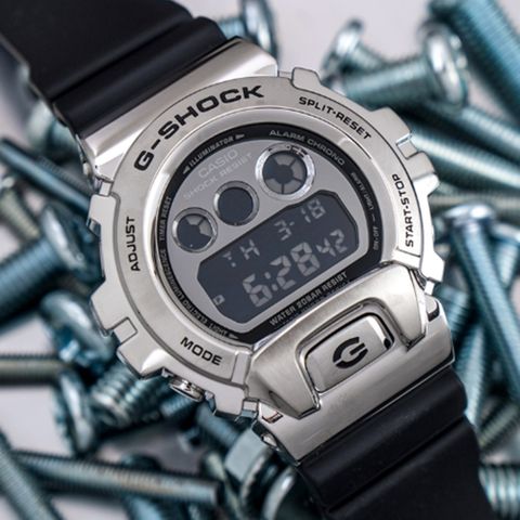 【CASIO 卡西歐】G-SHOCK 鋼鐵聯盟街頭運動錶-GM-6900-1