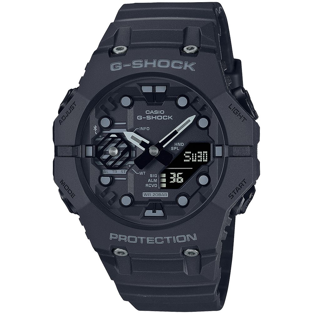 CASIO 卡西歐  G-SHOCK 智慧藍芽潮流時尚計時錶/黑/GA-B001-1A