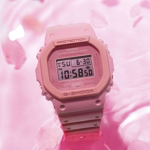 CASIO 卡西歐 G-SHOCK 桃花源方形手錶 DW-5610SL-4A4