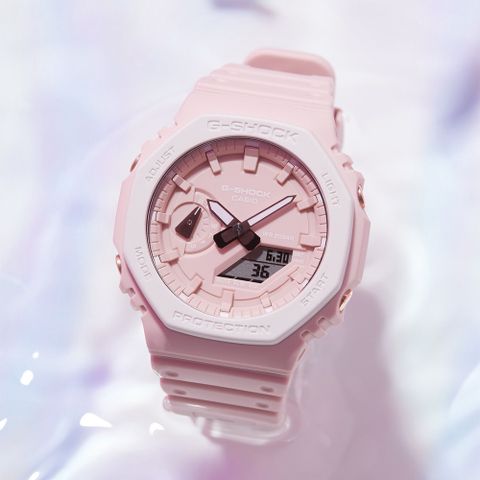熱銷品牌▼日系手錶CASIO 卡西歐 G-SHOCK 桃花源八角手錶 GA-2110SL-4A7