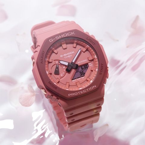 熱銷品牌▼日系手錶CASIO 卡西歐 G-SHOCK 桃花源八角手錶 GA-2110SL-4A4