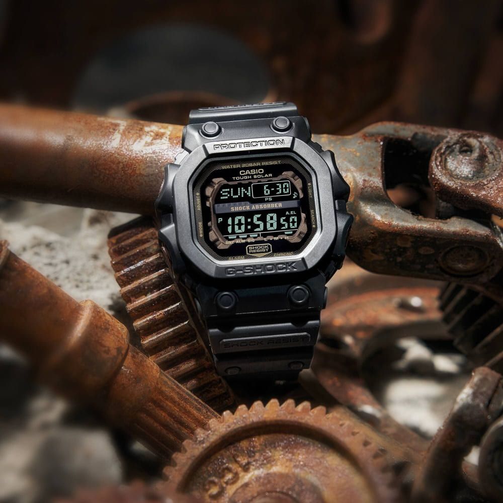 CASIO】卡西歐G-SHOCK 強悍鏽鐵200米防水運動電子錶GX-56RC-1 棕色/黑