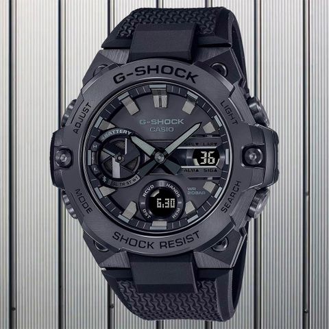 熱銷品牌▼日系手錶CASIO 卡西歐 G-SHOCK 太陽能藍芽碳核心手錶 GST-B400BB-1A