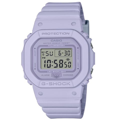 【CASIO 卡西歐】G-SHOCK 休閒百搭 經典電子錶_紫_GMD-S5600BA-6_40.5mm