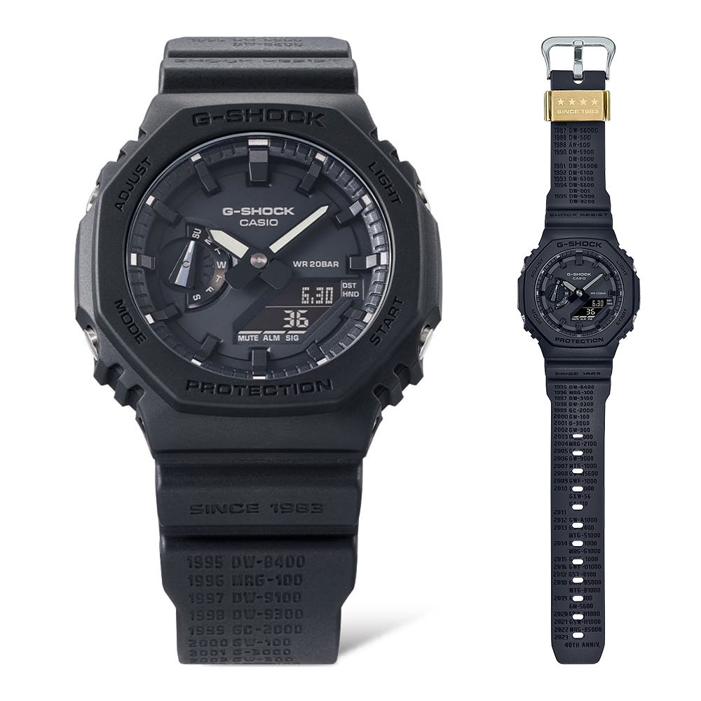 CASIO G-SHOCK 40周年經典紀念款農家橡樹計時錶/GA-2140RE-1A - PChome