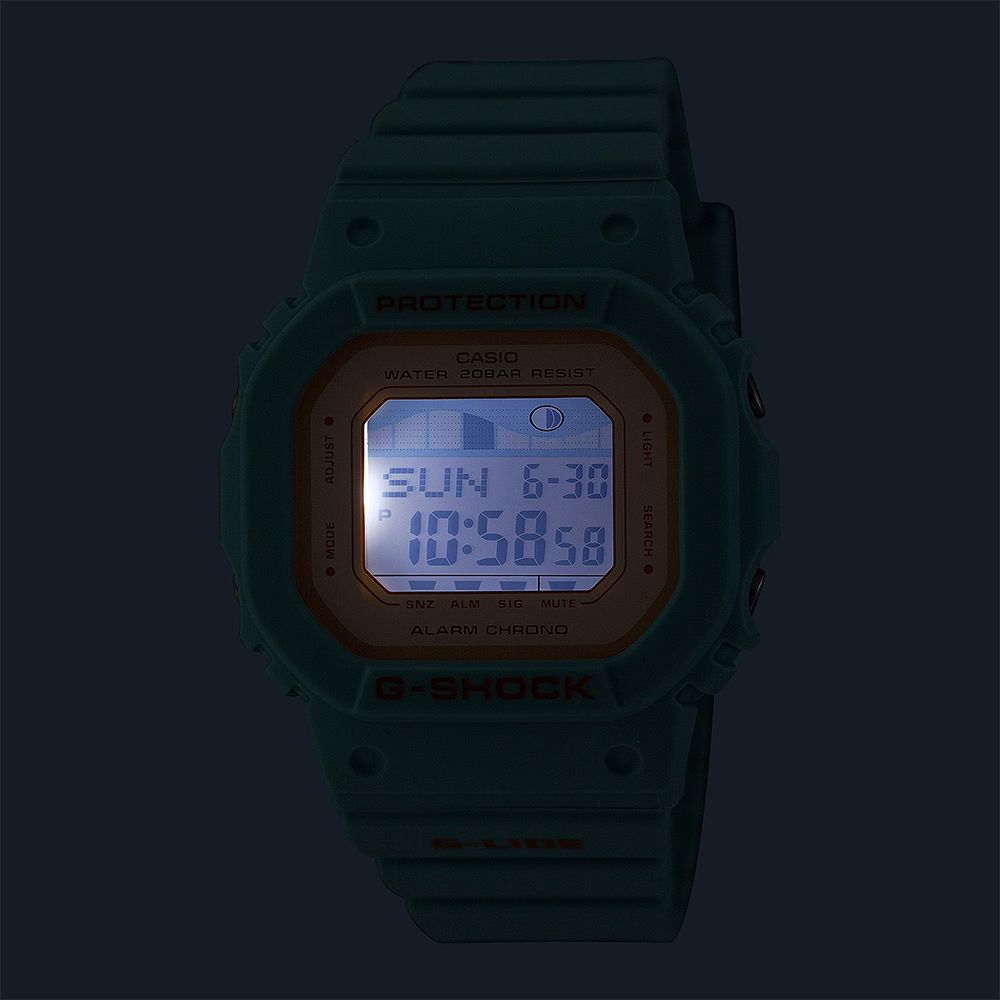 CASIO 卡西歐 G-SHOCK ITZY 禮志配戴款 G-LIDE 衝浪潮汐女錶手錶 GLX-S5600-3