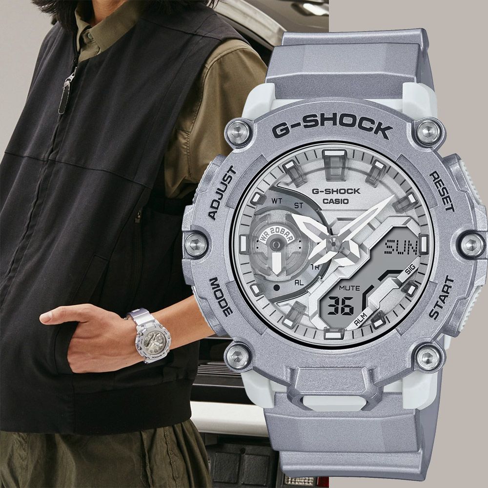 CASIO 卡西歐G-SHOCK 科幻未來金屬色手錶GA-2200FF-8A - PChome 24h購物