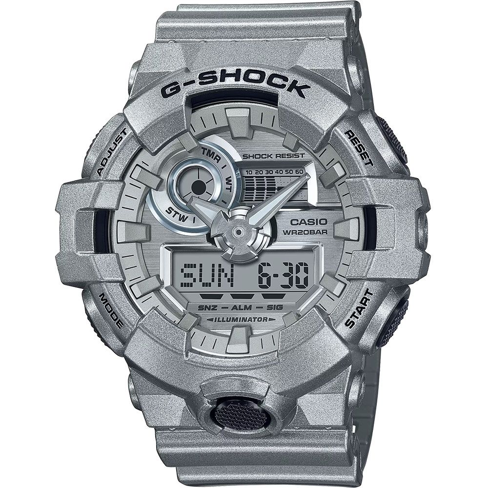 CASIO 卡西歐 G-SHOCK 科幻未來金屬色手錶 GA-700FF-8A