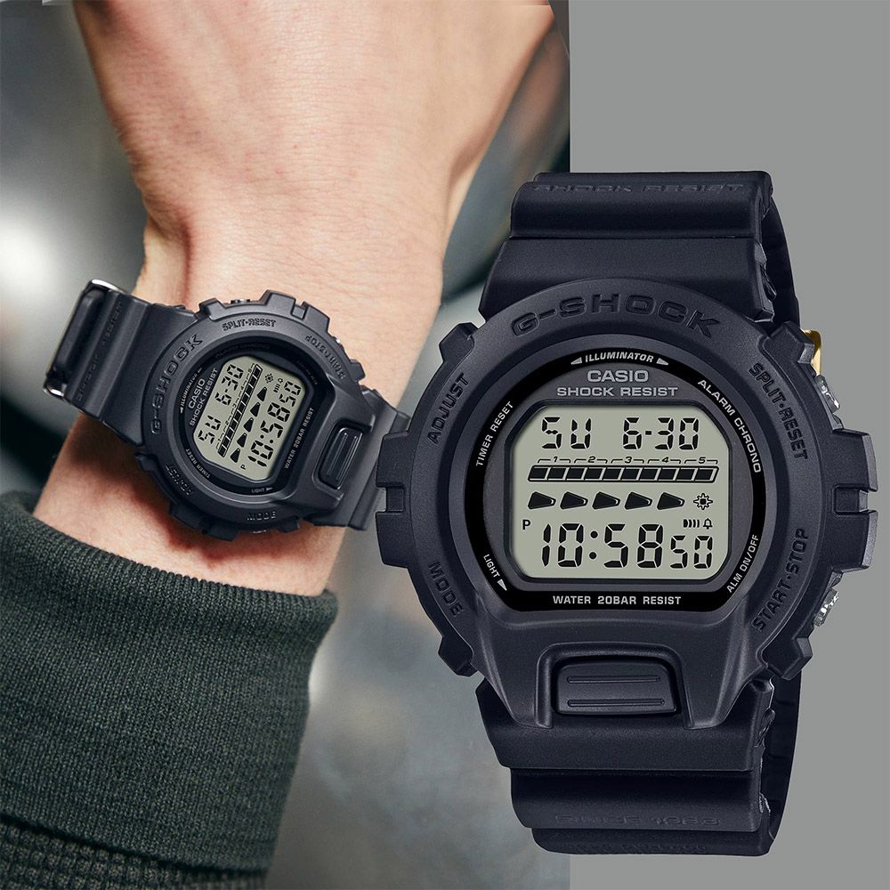 CASIO 卡西歐G-SHOCK 40周年全黑限量版手錶DW-6640RE-1 - PChome 24h購物