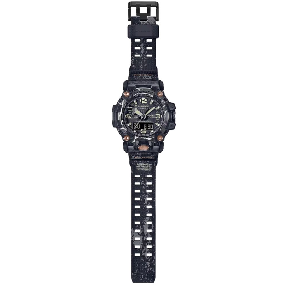 CASIO 卡西歐 G-SHOCK MUDMASTER系列 太陽能 防塵泥 三重傳感器 灰黑 GWG-2000CR-1A_54.4mm