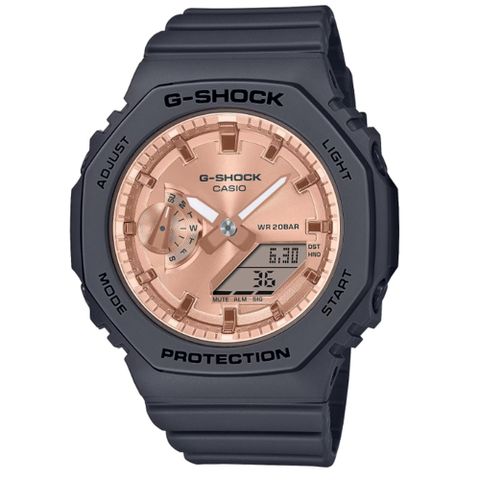 CASIO 卡西歐 G-SHOCK 氣質閃耀 碳核心防護構造 黑X粉_GMA-S2100MD-1A_42.9mm