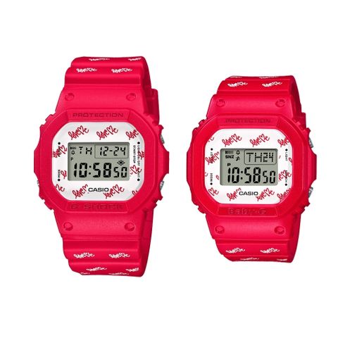 CASIO 卡西歐 G-SHOCK&BABY-G 天使與惡魔 限量對錶 LOV-20B-4_42.8/40mm