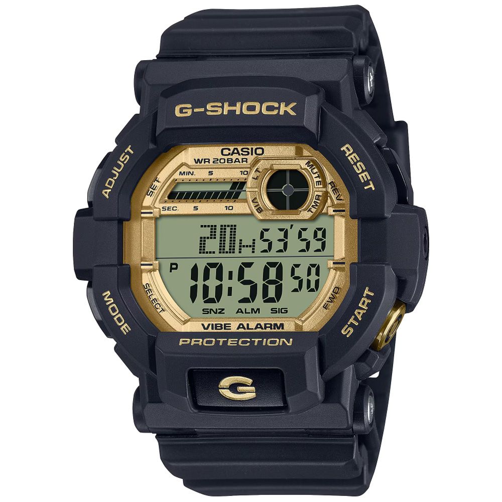 CASIO 卡西歐 G-SHOCK 黑金時尚 電子腕錶 618 年中慶 禮物 GD-350GB-1