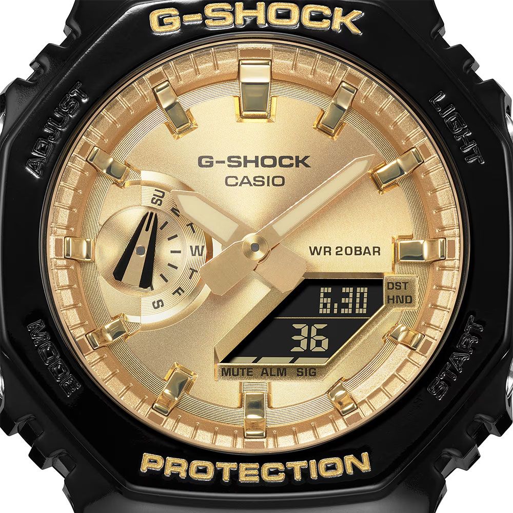 CASIO 卡西歐 G-SHOCK 2100八角金屬光手錶 GA-2100GB-1A