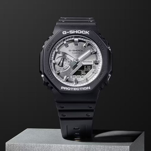 熱銷品牌▼日系手錶CASIO 卡西歐 G-SHOCK 2100八角金屬光手錶(GA-2100SB-1A)